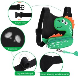 3 in 1 Toddler Harness Leash + Baby Anti Lost Wrist Link, Accmor Cute Dinosaur Child Safety Harness Tether, Kids Walking Wristband Assistant Strap Belt for Parent Boys Outdoor Activity (Black) 3 in 1 Toddler Harness Leash + Baby Anti Lost Wrist Link, Accmor Cute Dinosaur Child Safety Harness Tether, Kids Walking Wristband Assistant Strap Belt for Parent Boys Outdoor Activity (Black)