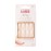 KISS Salon Acrylic French Manicure Set, Leilani, Medium Length, Nude Square Press-On Nails, Includes Pink Gel Nail Glue 0.07 Oz, Mini Nail File, Manicure Stick, and 28 Fake Nails, 31 Piece Set