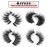 JIMIRE 20 Pairs False Eyelashes 4 Styles Mink Eyelashes Fluffy Pack 3D Volume Faux Mink Cat Eye Lashes Pack