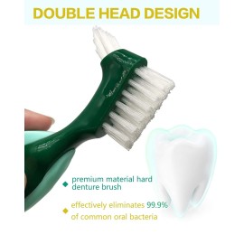 Premium Hard Denture Brush Toothbrush, Cleaning Brush, Multi-Layered Bristles & Portable Denture Double Sided Brush, Denture Care(Pack of 2) Premium Hard Denture Brush Toothbrush, Cleaning Brush, Multi-Layered Bristles & Portable Denture Double Sided Brush, Denture Care(Pack of 2)