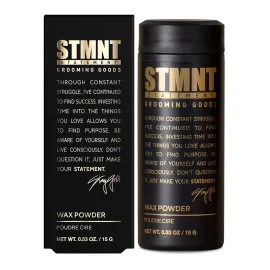 STMNT Grooming Goods Wax Powder, 0.53 oz | Semi-Matte Finish | Added Grip and Volume | Medium Control | Easy To Wash Out | Fuller Feeling Hair STMNT Grooming Goods Wax Powder, 0.53 oz | Semi-Matte Finish | Added Grip and Volume | Medium Control | Easy To Wash Out | Fuller Feeling Hair