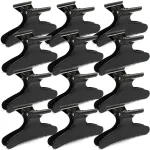 Ondder Hair Clips for Styling Sectioning Black Butterfly Hair Clips Clamps Claws Pro Salon Hair Clips for Cutting, Styling, Sectioning, Coloring Hair styling Clips Butterfly Clips Hair Accessories for