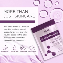 Azure Cosmetics Collagen & Peptides Lifting Facial Sheet - Restoring, Smoothing & Moisturizing Face Mask - Helps Reduce Fine Lines & Wrinkles, Smooths & Repairs - Skin Care Made in Korea - Pack of 5 Azure Cosmetics Collagen & Peptides Lifting Facial Sheet - Restoring, Smoothing & Moisturizing Face Mask - Helps Reduce Fine Lines & Wrinkles, Smooths & Repairs - Skin Care Made in Korea - Pack of 5