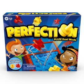 Hasbro Gaming Perfection Plus 2-Player Duel Mode Popping Shapes and Pieces Ages 5 and Up (Amazon Exclusive) Hasbro Gaming Perfection Plus 2-Player Duel Mode Popping Shapes and Pieces Ages 5 and Up (Amazon Exclusive)