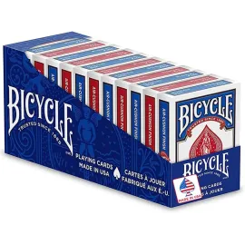 Bicycle Standard Playing Cards, Poker Size, 12 Pack
