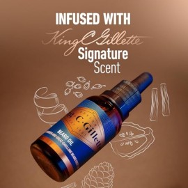 King C. Gillette Beard Oil for Men - Argan, Jojoba, Avocado, Macadamia Seed and Almond Oils - Moisturize and Soften Beard King C. Gillette Beard Oil for Men - Argan, Jojoba, Avocado, Macadamia Seed and Almond Oils - Moisturize and Soften Beard