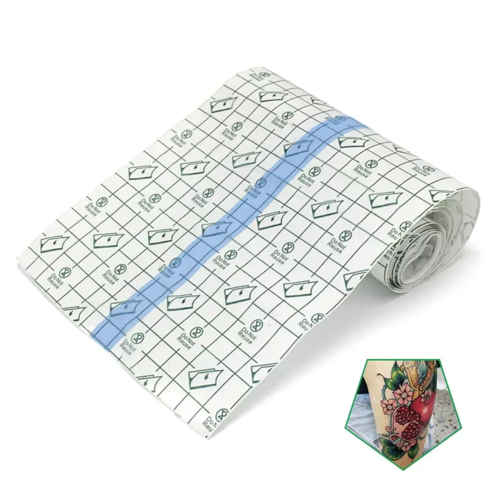 Tattoo Aftercare Bandage Roll 6x 2 Yard - Waterproof Transparent Film For Tattoos Initial Healing And Skin Repair Adhesive Tattoo Supply Wrap