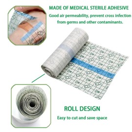 Tattoo Aftercare Bandage Roll 6x 2 Yard - Waterproof Transparent Film For Tattoos Initial Healing And Skin Repair Adhesive Tattoo Supply Wrap