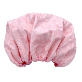 Reusable Nylon Shower Cap & Bath Cap, Reversible Oversized Waterproof Shower Caps Large Designed for all Hair Lengths w Terry Lining & Elastic Band Stretch Hem Hair Hat - Socialite Pretty in Pink Lace Reusable Nylon Shower Cap & Bath Cap, Reversible Oversized Waterproof Shower Caps Large Designed for all Hair Lengths w Terry Lining & Elastic Band Stretch Hem Hair Hat - Socialite Pretty in Pink Lace
