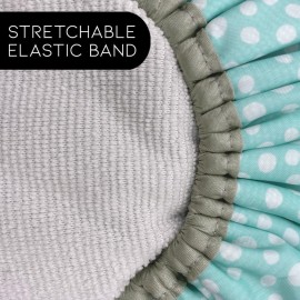 Reusable Nylon Shower Cap & Bath Cap, Reversible Oversized Waterproof Shower Caps Large Designed for all Hair Lengths w Terry Lining & Elastic Band Stretch Hem Hair Hat - Socialite Mint To Be Reusable Nylon Shower Cap & Bath Cap, Reversible Oversized Waterproof Shower Caps Large Designed for all Hair Lengths w Terry Lining & Elastic Band Stretch Hem Hair Hat - Socialite Mint To Be