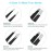 UUBAAR 6 PCS Professional Tweezers Set - Stainless Steel Precision Tweezer Kit for Eyebrows, Facial Hair, Ingrown Hair & Splinter Removal with Travel Case (Black)