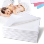 Disposable Bed Sheets Bed Cover for SPA Tattoo Massage Table Hotels 31 x 78 Non Woven Fabric White 20Pcs