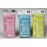 SALUX Nylon Japanese Beauty Skin Bath Wash Cloth Towel 3 Count Pink Yellow Blue