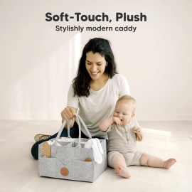 KeaBabies Diaper Caddy Organizer - Baby Organizer for Nursery, Car Storage Organizer, Baby Gift Basket, Changing Table Organizer, Portable Diaper Organizer Caddy for Girls, Boys (Classic Gray) KeaBabies Diaper Caddy Organizer - Baby Organizer for Nursery, Car Storage Organizer, Baby Gift Basket, Changing Table Organizer, Portable Diaper Organizer Caddy for Girls, Boys (Classic Gray)