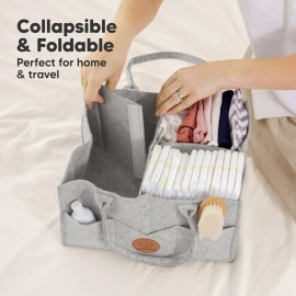 KeaBabies Diaper Caddy Organizer - Baby Organizer for Nursery, Car Storage Organizer, Baby Gift Basket, Changing Table Organizer, Portable Diaper Organizer Caddy for Girls, Boys (Classic Gray) KeaBabies Diaper Caddy Organizer - Baby Organizer for Nursery, Car Storage Organizer, Baby Gift Basket, Changing Table Organizer, Portable Diaper Organizer Caddy for Girls, Boys (Classic Gray)