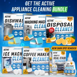Washing Machine Cleaner Descaler 24 Pack - Deep Cleaning Tablets For HE Front Loader & Top Load Washer, Septic Safe Eco-Friendly Deodorizer, Clean Inside Drum and Laundry Tub Seal - 12 Month Supply Washing Machine Cleaner Descaler 24 Pack - Deep Cleaning Tablets For HE Front Loader & Top Load Washer, Septic Safe Eco-Friendly Deodorizer, Clean Inside Drum and Laundry Tub Seal - 12 Month Supply