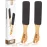 Pumice Stone Foot File (2-Pack), Wooden Handle Foot Scrubber & Callus Remover for Dry, Rough Skin and Corns Pedicure