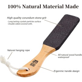 Pumice Stone Foot File (2-Pack), Wooden Handle Foot Scrubber & Callus Remover for Dry, Rough Skin and Corns Pedicure Pumice Stone Foot File (2-Pack), Wooden Handle Foot Scrubber & Callus Remover for Dry, Rough Skin and Corns Pedicure