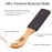 Pumice Stone Foot File (2-Pack), Wooden Handle Foot Scrubber & Callus Remover for Dry, Rough Skin and Corns Pedicure