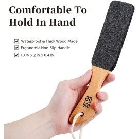 Pumice Stone Foot File (2-Pack), Wooden Handle Foot Scrubber & Callus Remover for Dry, Rough Skin and Corns Pedicure Pumice Stone Foot File (2-Pack), Wooden Handle Foot Scrubber & Callus Remover for Dry, Rough Skin and Corns Pedicure