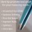 Zizzili Basics Tweezers - Limited Edition Aqua Ombr Slant Tweezer - Best Tweezers for Eyebrow, Hair Removal and Your Precision Needs