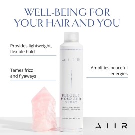 AIIR Flexible Hold Hairspray - Finishing Spray with Light Hold, Soft & Touchable Finish, Enhance Style & Shine, Fight Frizz with Humidity Resistance, Lightweight Hairspray for Fine Thin Hair, 9 oz AIIR Flexible Hold Hairspray - Finishing Spray with Light Hold, Soft & Touchable Finish, Enhance Style & Shine, Fight Frizz with Humidity Resistance, Lightweight Hairspray for Fine Thin Hair, 9 oz