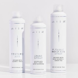 AIIR Flexible Hold Hairspray - Finishing Spray with Light Hold, Soft & Touchable Finish, Enhance Style & Shine, Fight Frizz with Humidity Resistance, Lightweight Hairspray for Fine Thin Hair, 9 oz AIIR Flexible Hold Hairspray - Finishing Spray with Light Hold, Soft & Touchable Finish, Enhance Style & Shine, Fight Frizz with Humidity Resistance, Lightweight Hairspray for Fine Thin Hair, 9 oz