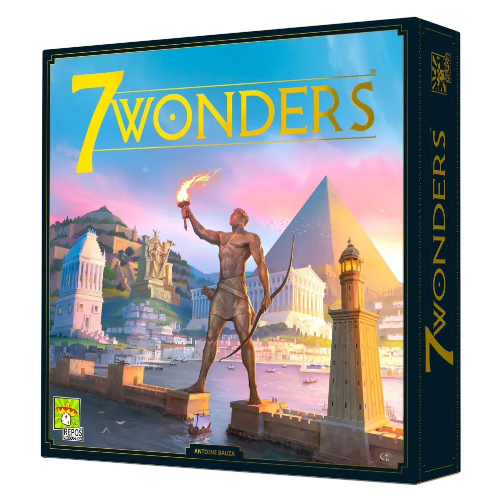 7 Wonders Board Game (New Edition) - Lead Your Civilization to Prosperity! Strategy Game for Kids and Adults, Ages 10+, 3-7 Players, 30 Minute Playtime, Made by Repos Production 7 Wonders Board Game (New Edition) - Lead Your Civilization to Prosperity! Strategy Game for Kids and Adults, Ages 10+, 3-7 Players, 30 Minute Playtime, Made by Repos Production