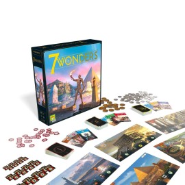 7 Wonders Board Game (New Edition) - Lead Your Civilization to Prosperity! Strategy Game for Kids and Adults, Ages 10+, 3-7 Players, 30 Minute Playtime, Made by Repos Production 7 Wonders Board Game (New Edition) - Lead Your Civilization to Prosperity! Strategy Game for Kids and Adults, Ages 10+, 3-7 Players, 30 Minute Playtime, Made by Repos Production