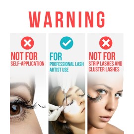 Lightning Speed Eyelash Extensions Glue - Stacy Lash 5ml /0.17 fl.oz / 0.3 Sec Dry/Retention - 6-8 Weeks/Black Adhesive/Professional Supplies