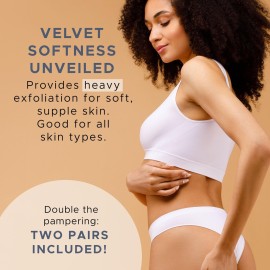 Exfoliating Glove - Shower Gloves for Body Scrub for Women & Men, Body Scrubber Mitt