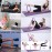 YXILEE Pilates Ring Circle Set - Workout at Home Workout Equipment Women - Booty Bands Stretching Equipment Pilates Mini Exercise Ball for Legs Arms and Thighs