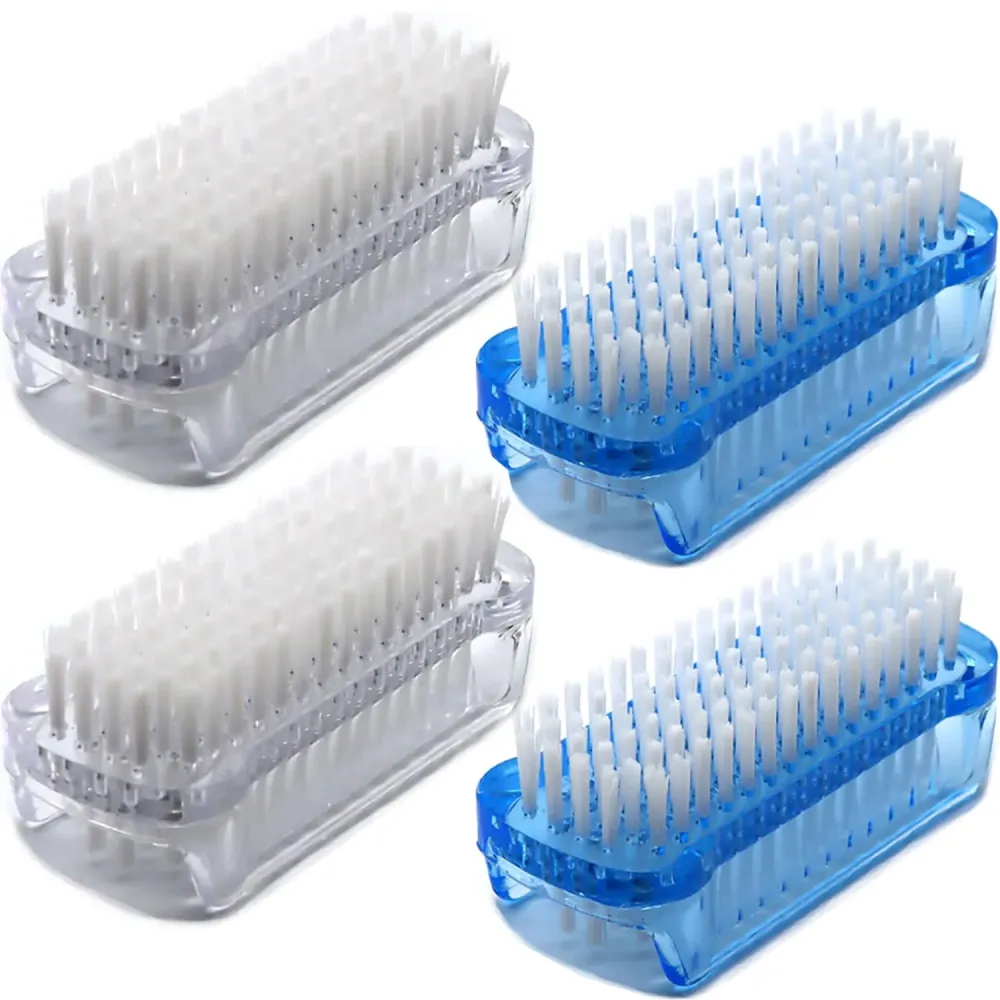 Nail Brush Two Sided Hand Fingernail Scrub Brushes Soft Stiff Bristles Scrubber Nails Toes Cleaning Brush for Men Women Kids 4 PCS Nail Brush Two Sided Hand Fingernail Scrub Brushes Soft Stiff Bristles Scrubber Nails Toes Cleaning Brush for Men Women Kids 4 PCS