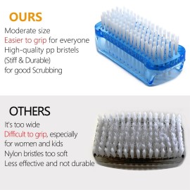 Nail Brush Two Sided Hand Fingernail Scrub Brushes Soft Stiff Bristles Scrubber Nails Toes Cleaning Brush for Men Women Kids 4 PCS Nail Brush Two Sided Hand Fingernail Scrub Brushes Soft Stiff Bristles Scrubber Nails Toes Cleaning Brush for Men Women Kids 4 PCS
