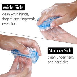 Nail Brush Two Sided Hand Fingernail Scrub Brushes Soft Stiff Bristles Scrubber Nails Toes Cleaning Brush for Men Women Kids 4 PCS Nail Brush Two Sided Hand Fingernail Scrub Brushes Soft Stiff Bristles Scrubber Nails Toes Cleaning Brush for Men Women Kids 4 PCS