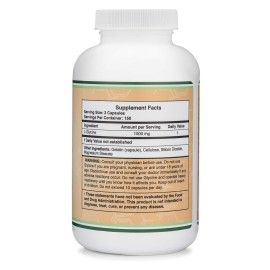 Glycine Supplement - 1,000mg Glycine Powder per Serving (300 Capsules) The Relaxing Amino Acid (Glicina) (Third Party Tested, Gluten Free, Non-GMO) by Double Wood Glycine Supplement - 1,000mg Glycine Powder per Serving (300 Capsules) The Relaxing Amino Acid (Glicina) (Third Party Tested, Gluten Free, Non-GMO) by Double Wood