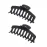2 Pack Big Hair Claw Clips Nonslip Large Claw Clip for Women and Girls Hair,Strong Hold Grips Hair Accessories 4 Inch (Black)