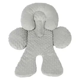 Pro Goleem Infant Car Seat Head Neck Body Support, Ultra-Soft Minky and Microfiber Newborn Car Seat Insert, Perfect for Car Seat, Stroller, 2-in-1 Reversible, for Boys and Girls, Gray