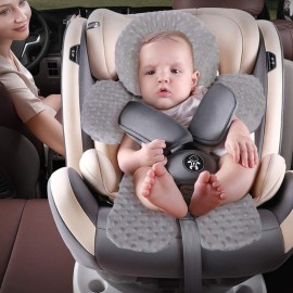 Pro Goleem Infant Car Seat Head Neck Body Support, Ultra-Soft Minky and Microfiber Newborn Car Seat Insert, Perfect for Car Seat, Stroller, 2-in-1 Reversible, for Boys and Girls, Gray Pro Goleem Infant Car Seat Head Neck Body Support, Ultra-Soft Minky and Microfiber Newborn Car Seat Insert, Perfect for Car Seat, Stroller, 2-in-1 Reversible, for Boys and Girls, Gray