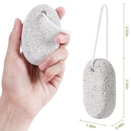 2PCS Natural Pumice Stone, Asqraqo Lava Pedicure Tools Hard Skin Callus Remover for Feet and Hands - Foot File Exfoliation to Remove Dead Skin, and Callusess
