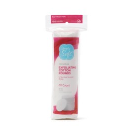Medline Simply Soft Hypoallergenic Exfoliating Dual Textured Cotton Rounds Pads, 80 Count (Pack of 6) Medline Simply Soft Hypoallergenic Exfoliating Dual Textured Cotton Rounds Pads, 80 Count (Pack of 6)