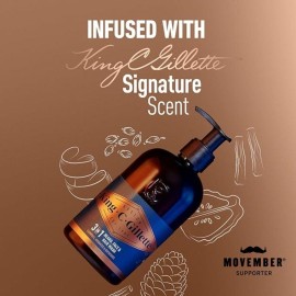 King C. Gillette Beard Wash, Mens Face Wash, 11 oz, Infused with Argan Oil and Avocado Oil to Cleanse Hair and Skin King C. Gillette Beard Wash, Mens Face Wash, 11 oz, Infused with Argan Oil and Avocado Oil to Cleanse Hair and Skin