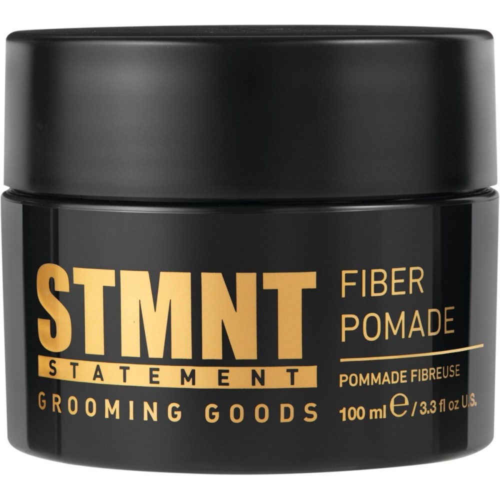 STMNT Grooming Goods Fiber Pomade, 3.38 oz | Semi-Matte Finish | Strong Control | Easy To Wash Out