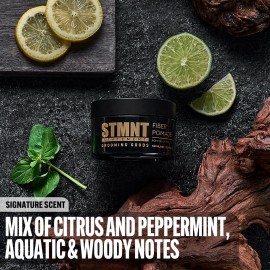 STMNT Grooming Goods Fiber Pomade, 3.38 oz | Semi-Matte Finish | Strong Control | Easy To Wash Out