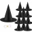 KSPOWWIN 12PCS Halloween Witch Hats Witch Costume Accessory, Black Witch Hat for Halloween Party Decoration