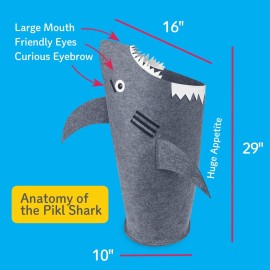 Cute Laundry Basket Kids Baby Hamper Nursery Hampers bedroom Dirty clothes hamper Toy Storage baskets Boy girls baby Shark Decor for Boys Room furniture Girl Bathroom toddler Toy Box