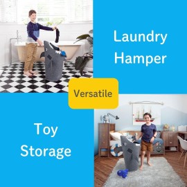 Cute Laundry Basket Kids Baby Hamper Nursery Hampers bedroom Dirty clothes hamper Toy Storage baskets Boy girls baby Shark Decor for Boys Room furniture Girl Bathroom toddler Toy Box