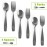 CHILLOUT LIFE Stainless Steel Kids Silverware Set 6 Pieces - Child and Toddler Safe Flatware - Kids Utensil Set - Metal Kids Cutlery Set (Includes 3 Small Kids Spoons & Kids 3 Forks)