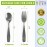 CHILLOUT LIFE Stainless Steel Kids Silverware Set 6 Pieces - Child and Toddler Safe Flatware - Kids Utensil Set - Metal Kids Cutlery Set (Includes 3 Small Kids Spoons & Kids 3 Forks)