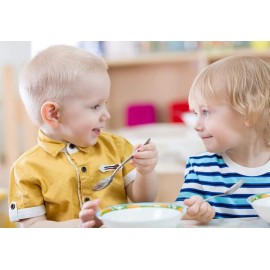 CHILLOUT LIFE Stainless Steel Kids Silverware Set 6 Pieces - Child and Toddler Safe Flatware - Kids Utensil Set - Metal Kids Cutlery Set (Includes 3 Small Kids Spoons & Kids 3 Forks) CHILLOUT LIFE Stainless Steel Kids Silverware Set 6 Pieces - Child and Toddler Safe Flatware - Kids Utensil Set - Metal Kids Cutlery Set (Includes 3 Small Kids Spoons & Kids 3 Forks)